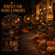 Solar Halloween Black Cat Garden Stake Light, Pumpkin Moon Yard Decor，Solar-Powered Halloween Garden Stake with Glowing Pumpkin, Black Cat and Moon Design Festive Outdoor Yard Lawn Pathway Decor
