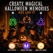Halloween Window Lights, 3 Pack Pumpkin, Spider, Witch Hat Lights | Halloween Decoration Lights, 2026 Upgraded Dyed Design, 8 Flashing Modes, Timer, Battery Operated, Suction Cup, Indoor Lights