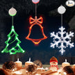 Halloween Window Lights, 3 Pack Pumpkin, Spider, Witch Hat Lights | Halloween Decoration Lights, 2026 Upgraded Dyed Design, 8 Flashing Modes, Timer, Battery Operated, Suction Cup, Indoor Lights