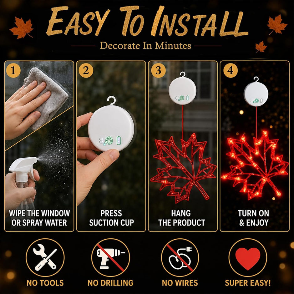 Acorn Maple Leaves Pumpkin Thanksgiving Lights, 3 Pack Rechargeable | USB Rechargeable Thanksgiving Lights, Fall Lights with Suction Cups, 8 Flashing Mode and Timer, Autumn Decorations