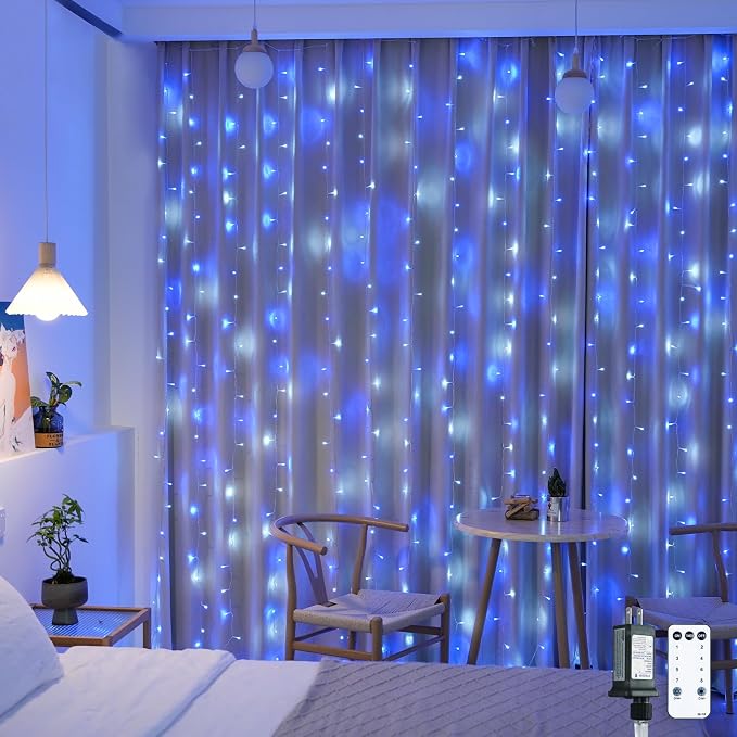 Orange Halloween Curtain Lights with Remote