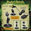 1 Pack Green Laser Halloween Module Generator with Timer,Green | Halloween Projector Light, Work with Low Lying Fog Machine (Not Included), IP67 Waterproof Outdoor Scary House Garden Decor